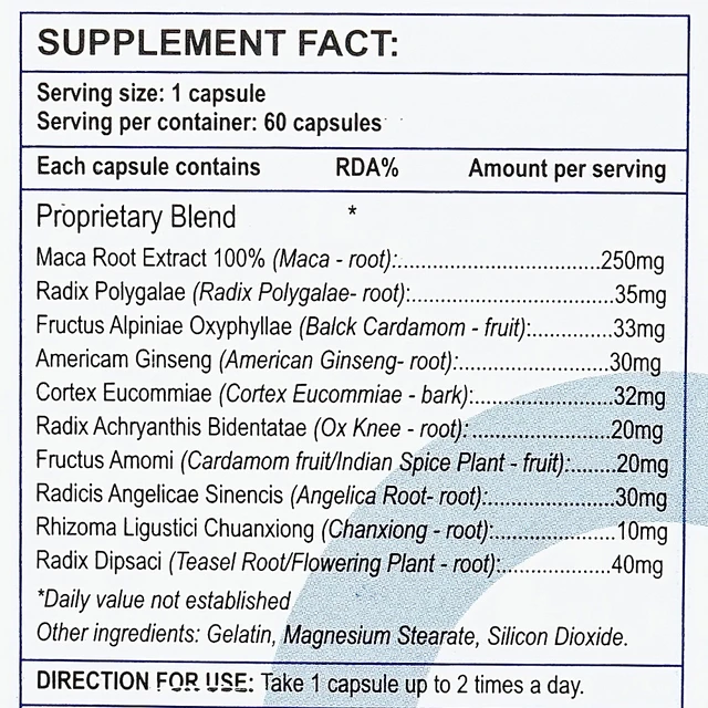 Maca M Male Power (60 viên) - Ảnh 3