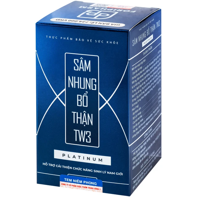Sâm Nhung Bổ Thận TW3 Platinum (60 viên) - Ảnh 5