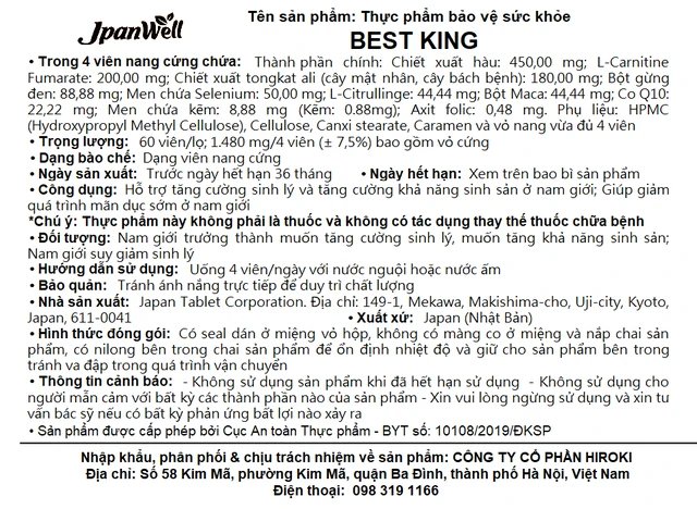 Best King Jpanwell (60 viên) - Ảnh 5
