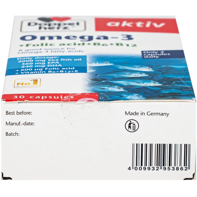 Omega-3 + Folic acid + B6 + B12 (3 vỉ x 10 viên) - Ảnh 7